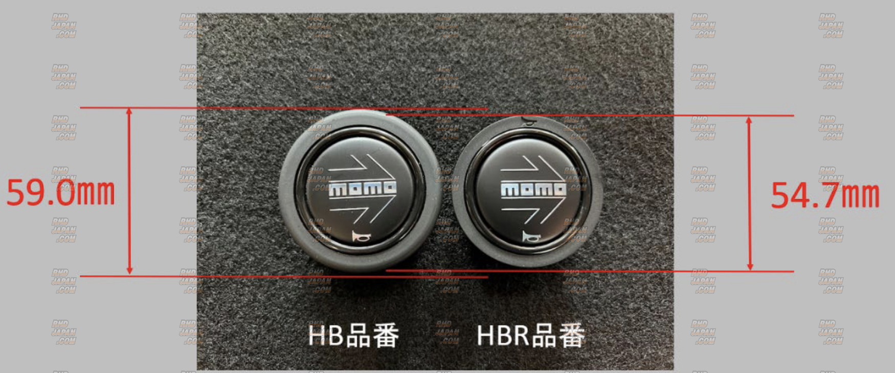 MOMO Horn Button - MOMO Arrow Blue - RHDJapan